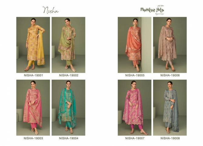 Nisha By Mumtaz 19001-19008 Cotton Dress Material Catalog